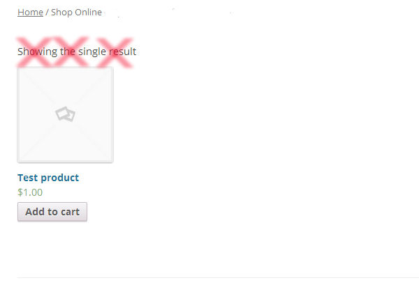 The annoying "Showing the single result" in WooCommerce