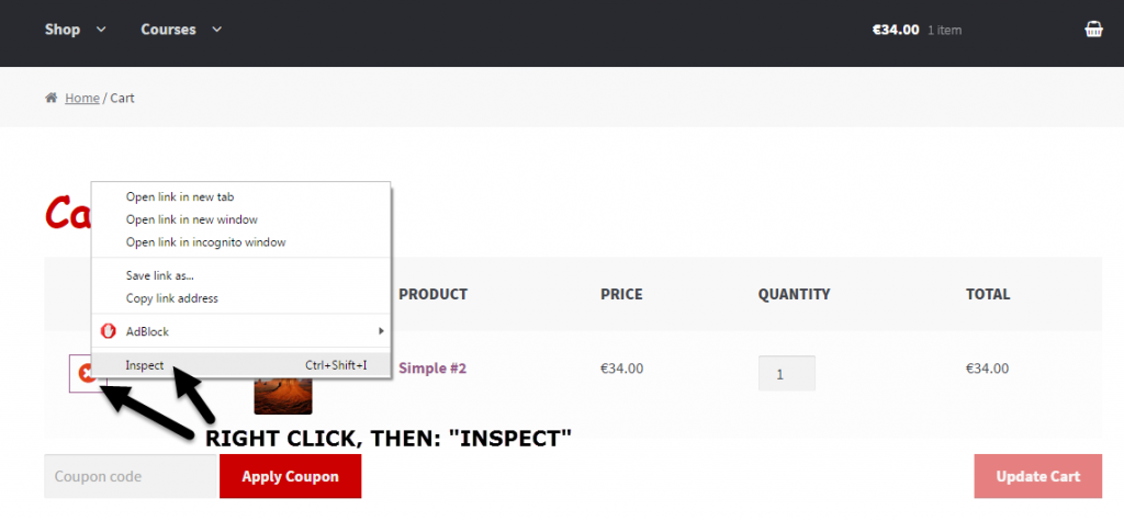 "Inspect" the "Remove this item" icon to see what's generating the icon