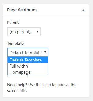 storefront homepage template