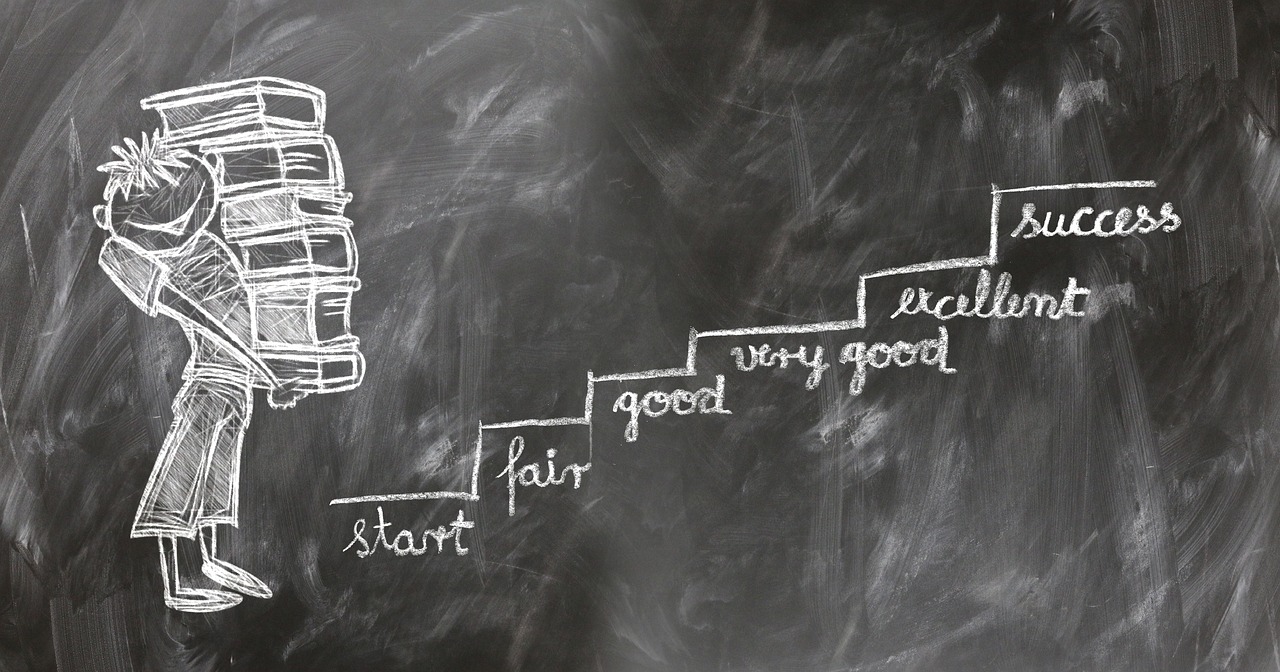 students, board, drawing, to learn, begin, sufficient, good, very good, excellent, success, stairs, rise, increase, success ladder, school, blackboard, training, study, success, success, success, success, success, increase