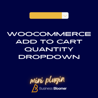 WooCommerce Add To Cart Quantity Dropdown Mini-Plugin